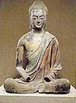 Сидящий Будда. Династия Тан. VII век.